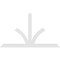 Ekena Millwork Richland Architectural Grade PVC Gable Bracket, 108"W x 63"H x 2"D x 6"F, 14/12 Pitch GBP108X63X0206RIC00 - alternate 3